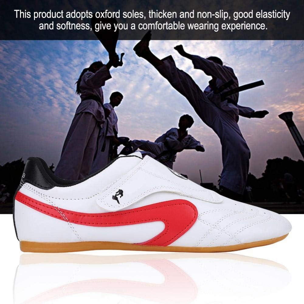 Taekwondo Shoes, Unisex PU Leather Oxford Soles Taekwondo Shoes Lightweight Boxing Kung Fu Tai Chi Sport Gym Shoes with Carry Bag for Children Adults Kids : Sports & Outdoors