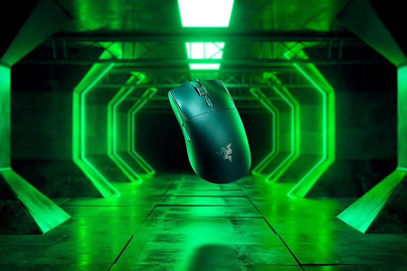 Viper V3 HyperSpeed - Souris sans fil pour l’Esport - Capteur optique 30K Focus Pro (Jusqu’à 280 Heures d’Autonomie, Switches Mécaniques de 2e gen, Polling Rate Réel de 4000 Hz) Noir
