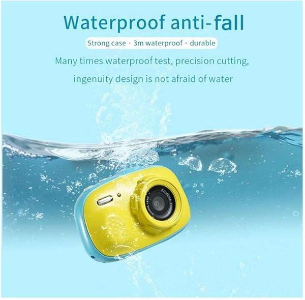 noyydh Childrens Waterproof Camera 3 Meters Waterproof 2 0 Inches HD IPS Display Support MP3 MP4 Color Pink