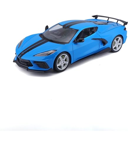 Motormax Toy 2020 Chevy Corvette C8 Stingray White with Red