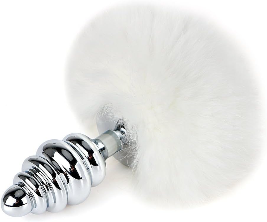 BaiNE DiDi Victory Metal B-útt Pl-ūgs Anales Pl-ūgs Bead Rabbit Tail for Women Men Stainless Steel BaiNE DiDi