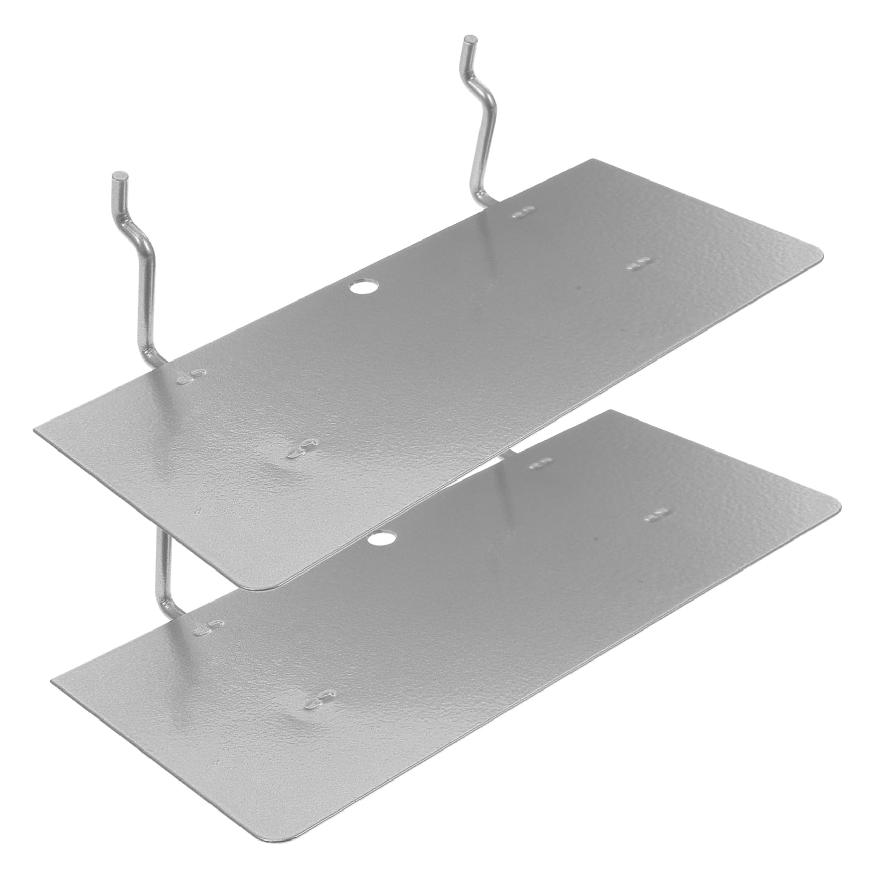 KONTONTY 2pcs Nail Board Shelf Tool Pegboard Metal Peg Board Metal Shelf Peg Board Shelving Heavy Duty Pegboard Shelves Heavy Duty Garage Wall Shelves Shelving Brackets Shelves Brackets