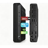 HP EliteDesk 800 G6 Desktop Mini PC Core i5-10th 6Cores, 256GB SSD(Renewed) | 8GB RAM, WiFi, USB Type-C, Windows 11 Pro Tiny PC Business HP Desktop Computer
