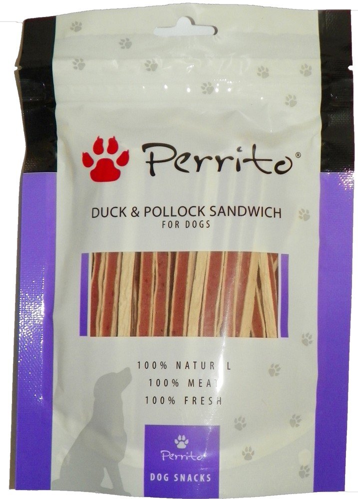 Perrito 100% Duck & Pollock Sandwich 100g