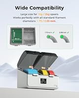 Creality Space Pi X4 Lite Filament Dryer 4 Spools Dual Chamber 75C view 5