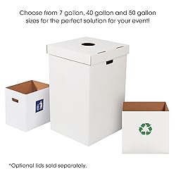 Aviditi 40 and 50 Gallon Corrugated Cardboard Trash