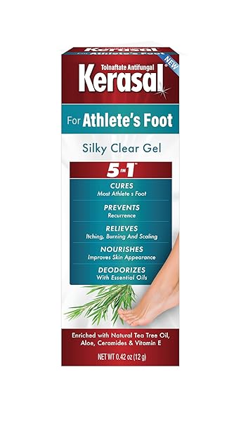 KERASAL 5-IN-1 ATHLETE’S FOOT SILKY CLEAR GEL, 0.42 OZ