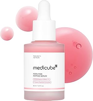 medicube Salmon DNA PDRN Pink Peptide Serum. Pink glow serum. Peptide. Niacinamide. Hydrating & Moisturizing & Firming. Uneven Skin Tone. Korean Skincare | 1.01 fl.oz. (1.01 fl.oz.. Salmon DNA PDRN)