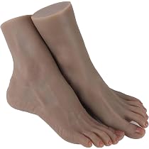 Amazon.com: Vnmcry Silicone Feet Female Realistic Life Size 4 ...