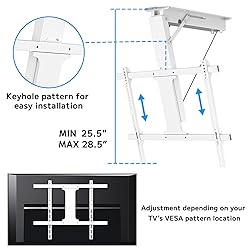 Yegosh Electric Ceiling TV Mount, Remote Adjustable