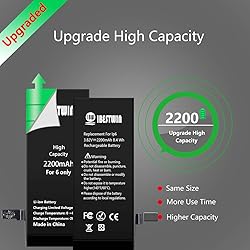 IBESTWIN Battery for iPhone 6, 2200mAh Replacement