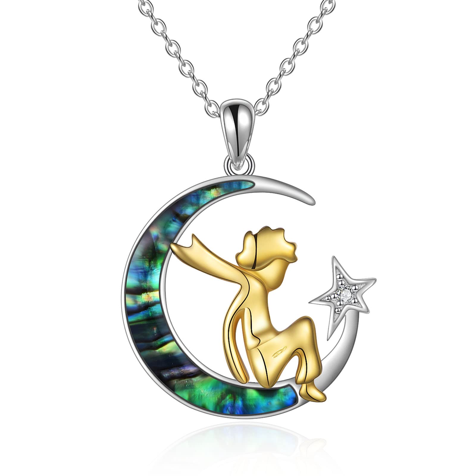 VONALA The Little Prince Gifts 925 Sterling Silver Le Petit Prince Necklace Jewelry Gifts for Women Girls