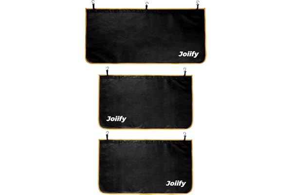 Joiify 3 Pcs Fender Covers for Mechanics, 25 Strong Magnets - Size M | Microfiber Leather Car Fender Protector Mats