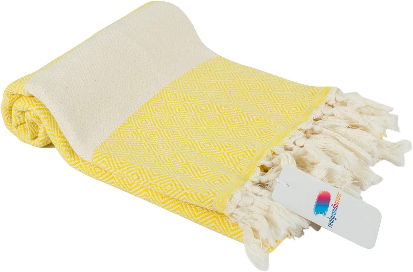 realgrandbazaar Turkish Towels Beach Towel 100 Cotton