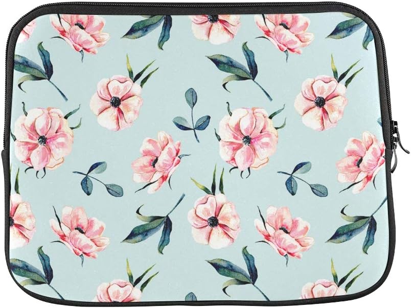 Unique Custom Vintage with Pink Red Flowers and Leaves