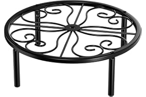Chinpakden Plant Stand Flower Stand - 10.24" Short Plant Holder Indoor or Outdoor, Plant Riser for Home Garden Courtyard Corr