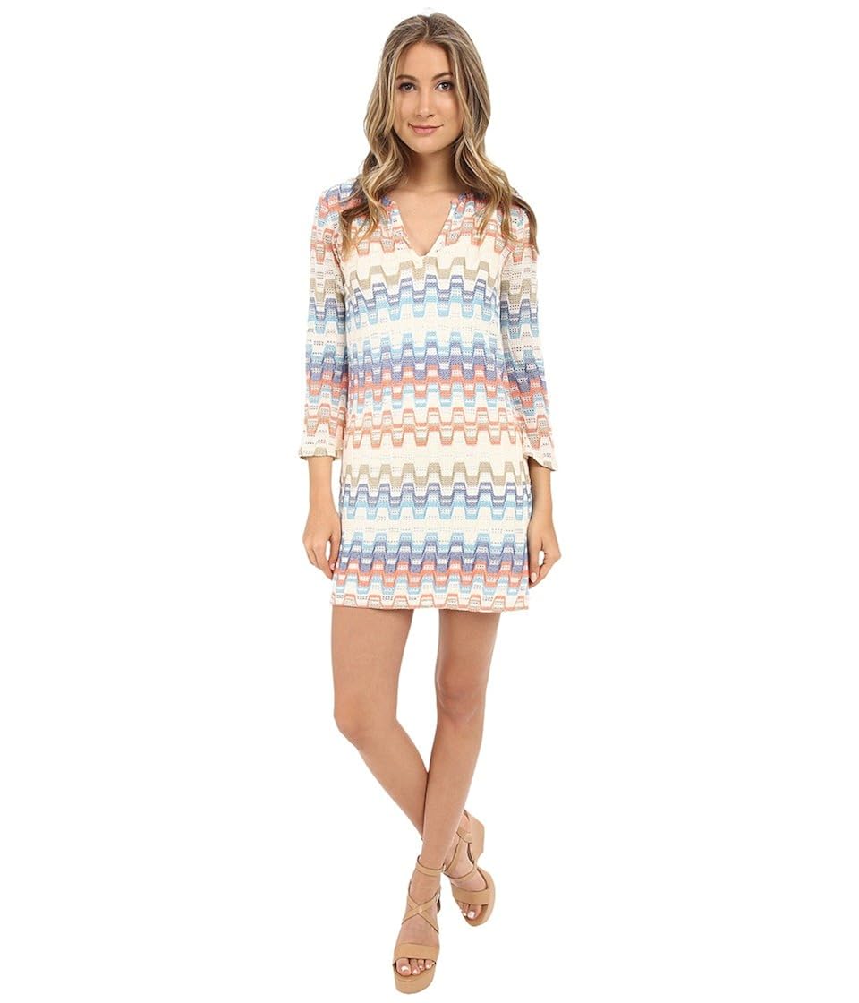 Buy Trina Turk Women S Layne 2 Geo Stripe Raschel Knit Dress Multi X Small At Amazon In