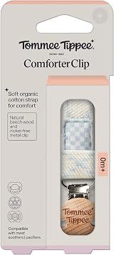 Tommee Tippee Comforter Clip Dummy & Soother Holder 0m+ Blue view 2