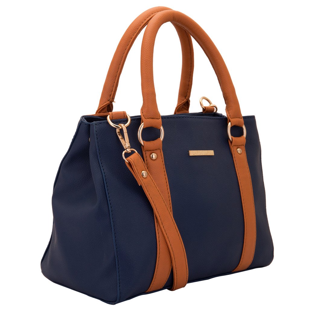 lapis o lupo women's blue handbag ( blue ,llhb0013bl)