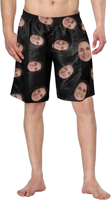 Face on swim trunks Clearance