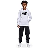 New Balance Boys & Toddlers Athletic 2 Piece – Soft Cotton Blended Fleece Hoodie & Joggers Active Sweatsuit Set (2T-12)