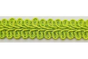 BBTRIMSANDRIBBON 1/2inch Chinese French Braid Gimp Trimming - 12 Continuous Yards - Many Colors! (Lime)