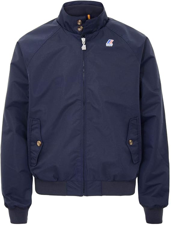 KWay Mens Bomber Jacket London Ottoman Waterproof Tartan Lining