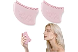 YOUAUKUA Silicone Face Lymphatic Brush – Ultra Soft Lymphatic Drainage Facial Brush for Puffiness & Contour, Gentle Facial Br