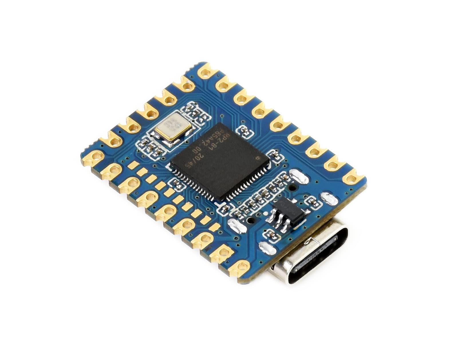 RP2040-Zero Pico-like MCU Development Board Based on Raspberry Pi RP2040 Microcontroller Chip, Dual-core Arm Processor, Multi-function GPIO Pins, USB-C connector, Tiny Size Easy Integration
