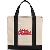 Broad Bay University of Mississippi Tote Bag or OFFICIAL Canvas Ole Miss Totes