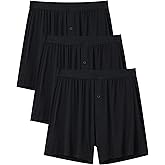 COLORFULLEAF Men's Bamboo Rayon Boxers Boxer Shorts Soft Relaxed Summer Sleepwear Shorts Underwear