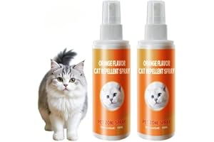 TailTrespass Cat Deterrent Spray, Indoor & Outdoor Repellent Spray for Cats, Effective Urine & Scratch Prevention for Furniture, Sofas, Rugs, and Curtains,Training Aid to Keep Cats Away, Pack-2