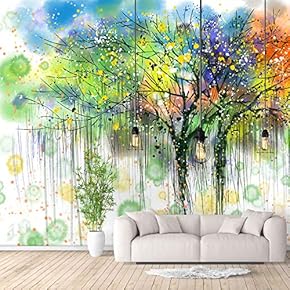 Wall Murals for Bedroom Abstract Great Tree Removable Wallpaper Peel and Stick Wall Stickers - 66x96 inches