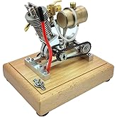 Engine Model Kit That Works, Mini Single-Cylinder Four-Stroke Engine Model for Motorcycles, Physics Science Experiment for Adult