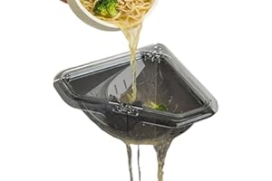 Magnetic Sink Corner Strainer, Hangable Triangle Corners Sink Food Catcher, Magnetic Corners Sinks Colander for Kitchen, Spac