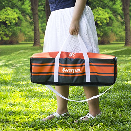 Harvil Premium Ladder Toss Game Set. Includes Golf Bolas, 2 Targets, and Carrying Case