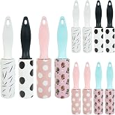 8Pcs Mini Lint Roller Travel Size, Mini Lint Roller for Portable Travel | Lint Bursh Rollers for Purse Pet Clothes, Cat Hair Extra Sticky Clothes Removal Tool for Bags Furniture 5.9&times;1.1In