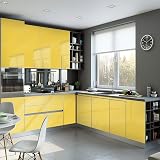 Hode Yellow Glitter Vinyl Wrap 60cmx5m Self Adhesive Wallpaper Glossy view 5