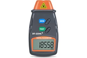 AGPtek® Professional Digital Laser Photo Tachometer Non Contact RPM Tach