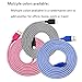 Eversame [3-Pack] 6Ft 1.8M Nylon Braided Premium USB2.0 A Male to Micro B Charger Cord For Samsung Galaxy Grand Prime/S7, HTC One M7, LG V10, Nexus 7 (Blue Black Hot Pink)