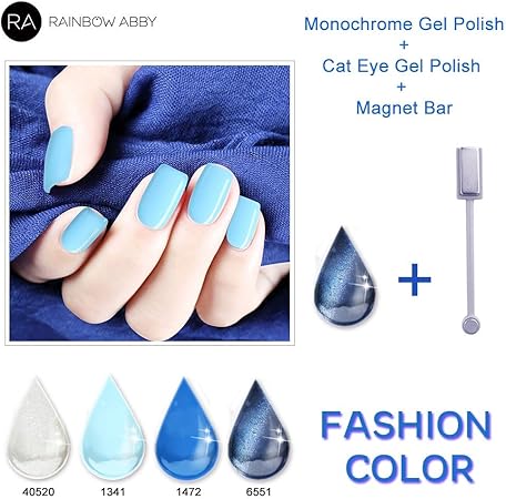 Amazon Aphrosmile ジェル ネイル ポリッシュ セット ネイル ラッカー 磁気 ジェル ネイル ポリッシュ ブルー ジェル ネイル ポリッシュ サマーセット ヌード ブルー ホワイト ネイル ポリッシュ グリッター セット 女性 用 ブルー マニキュア キット