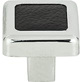 Atlas Homewares 3149-BL 1-1/4-Inch Paradigm Collection Cabinet Knob, Black Leather