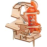PlayMonster Marbleocity Triple Play 4-Bar Link &mdash; Build A Wood Marble Machine &mdash; Tinkineer STEM Kit &mdash; for Ages 9+