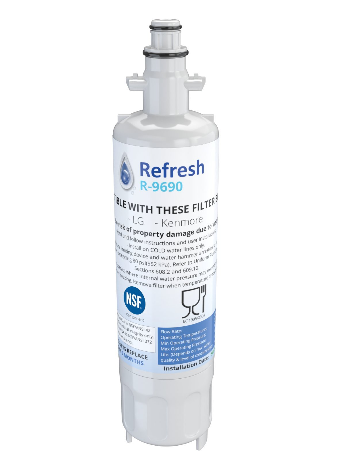 Refresh Replacement Refrigerator Water Filter Compatible with Kenmore