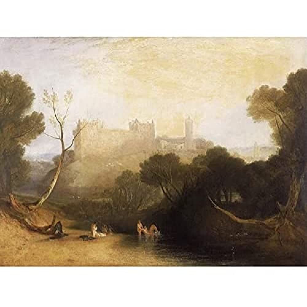 Turner Linlithgow Palace Art Print Canvas Premium Wall Decor Poster Mural