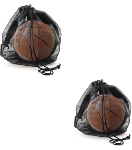 Sac à Ballon Filet Nylon Noir 70x100cm – Rangement équipement Sport