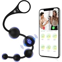 Amazon.com: Anal Beads Vibrator Sex Toys - 14.5 Inch App Remote ...