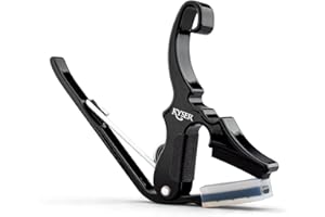 Kyser Musical Products Short-Cut Partial Guitar Capo, KG3BA, Black - Three String Capos, DADGAD Tuning, Made in USA, Quality, Strong, Lightweight, Quick & Easy Key Changes, Innovative, Perfect Fit