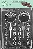 Cybrtrayd M014 Graduation Lolly Chocolate Candy Mold with Exclusive Cybrtrayd Copyrighted Chocolate Molding Instructions
