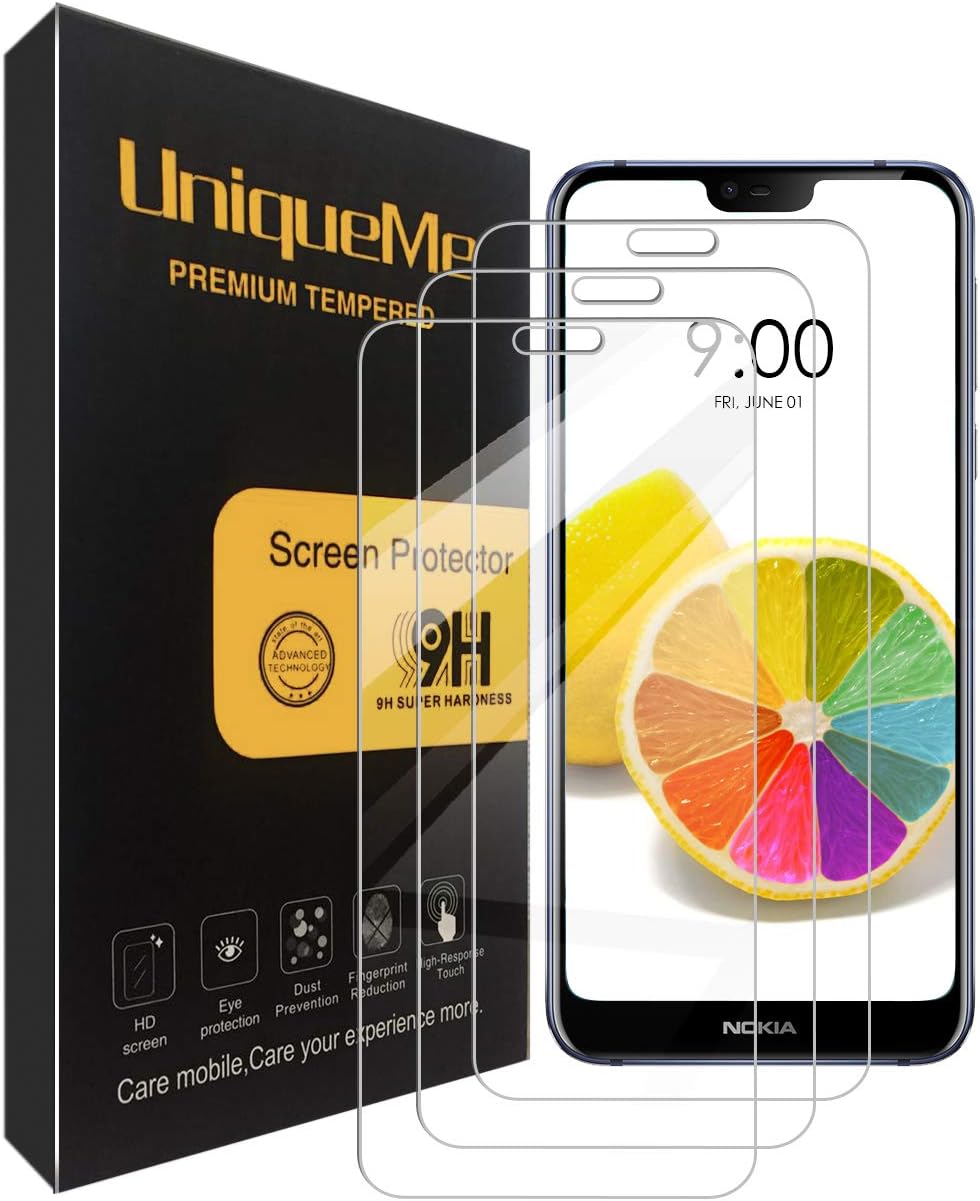 [3 Pack] INGLE Compatible with Nokia 7.1 Screen Protector,9H Hardness Bubble Free Tempered Glass with Lifetime Replacement Warranty